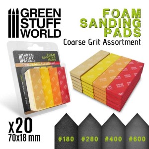 GSW Foam Sanding Pads - COARSE GRIT ASSORTMENT x20