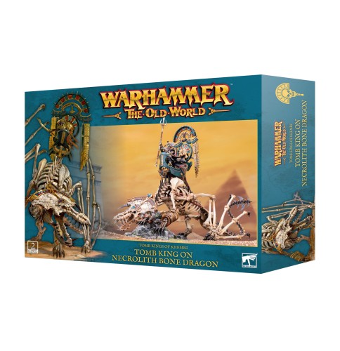 Tomb King Liche Priest on Necrolith Bone Dragon