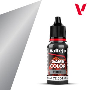 Vallejo: 72.054 - Game Color - Metallic - Dark Gunmetal (18 ml)