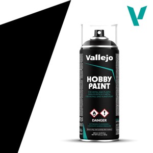 Vallejo: 28.012 - Hobby Paint Spray - Black Primer (400 ml)