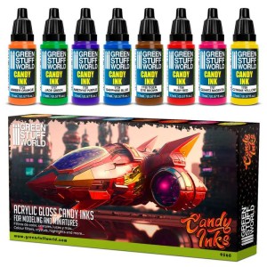 GSW Set x8 Acrylic Candy Ink Paints