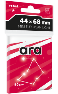 Koszulki Rebel (44x68 mm) Ara Light, 100 sztuk