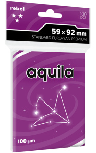 Koszulki na karty Rebel (59x92 mm) Aquila Premium, 100 sztuk 
