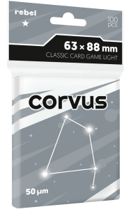 Koszulki na karty Rebel (63x88 mm) Corvus Light, 100 sztuk