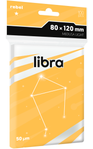 Koszulki Rebel (80x120 mm) Libra Light, 100 sztuk