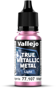 Vallejo: 77.107 - True Metallic Metal - Light - Crimson Magenta (18 ml)