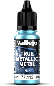Vallejo: 77.112 - True Metallic Metal - Light - Hydra Turquoise (18 ml)