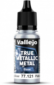 Vallejo: 77.121 - True Metallic Metal - Base - Sterling Silver (18 ml)