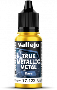 Vallejo: 77.122 - True Metallic Metal - Base - Radiant Yellow (18 ml)