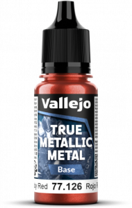 Vallejo: 77.126 - True Metallic Metal - Base - Ruby Red (18 ml)