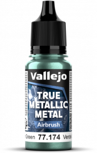 Vallejo: 77.174 - True Metallic Metal - Airbrush - Dusken Green (18 ml)