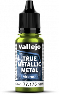 Vallejo: 77.175 - True Metallic Metal - Airbrush - Amber Green (18 ml)