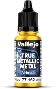 Vallejo: 77.162 - True Metallic Metal - Airbrush - Radiant Yellow (18 ml)