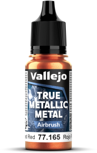 Vallejo: 77.165 - True Metallic Metal - Airbrush - Forged Red (18 ml)