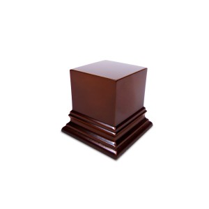 GSW Square Top Display Plinth 4x4 cm - Hazelnut Brown
