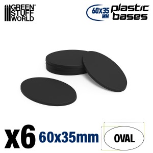GSW Plastic Oval Base 60x35mm