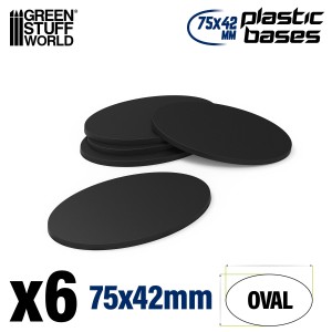 GSW Plastic Oval Base 75x42mm