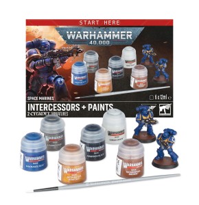  WARHAMMER 40000 SPACE MARINES PAINT SET