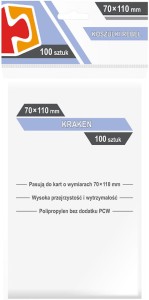 Koszulki na karty Rebel (70x110 mm) "Kraken", 100 sztuk