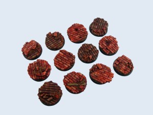 Old Factory Bases Round 25mm (5)